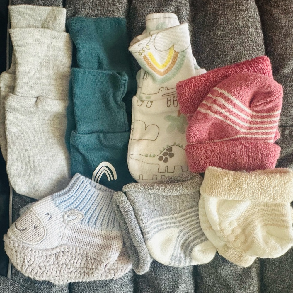 Assorted Baby Socks and mittens Set